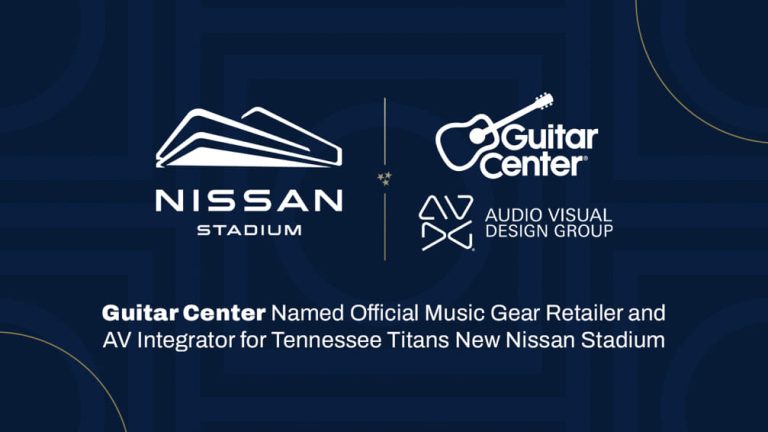 Guitar Center Named Official Music Gear Retailer + AV Integrator for Tennessee Titans’ New Nissan Stadium